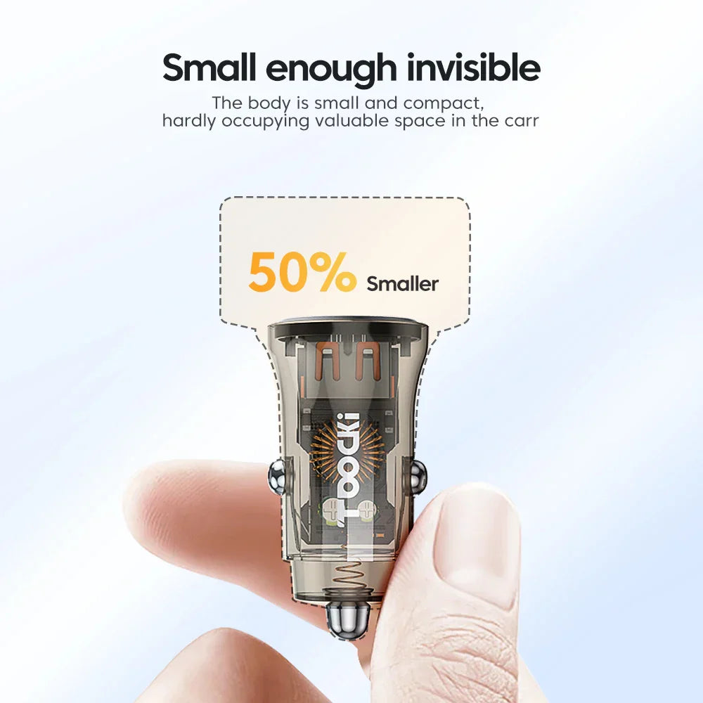 Toocki 45W USB Type C Car Charger Fast