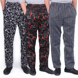 Unisex Chef Uniform Hotel Restaurant Cook Pants BBQ