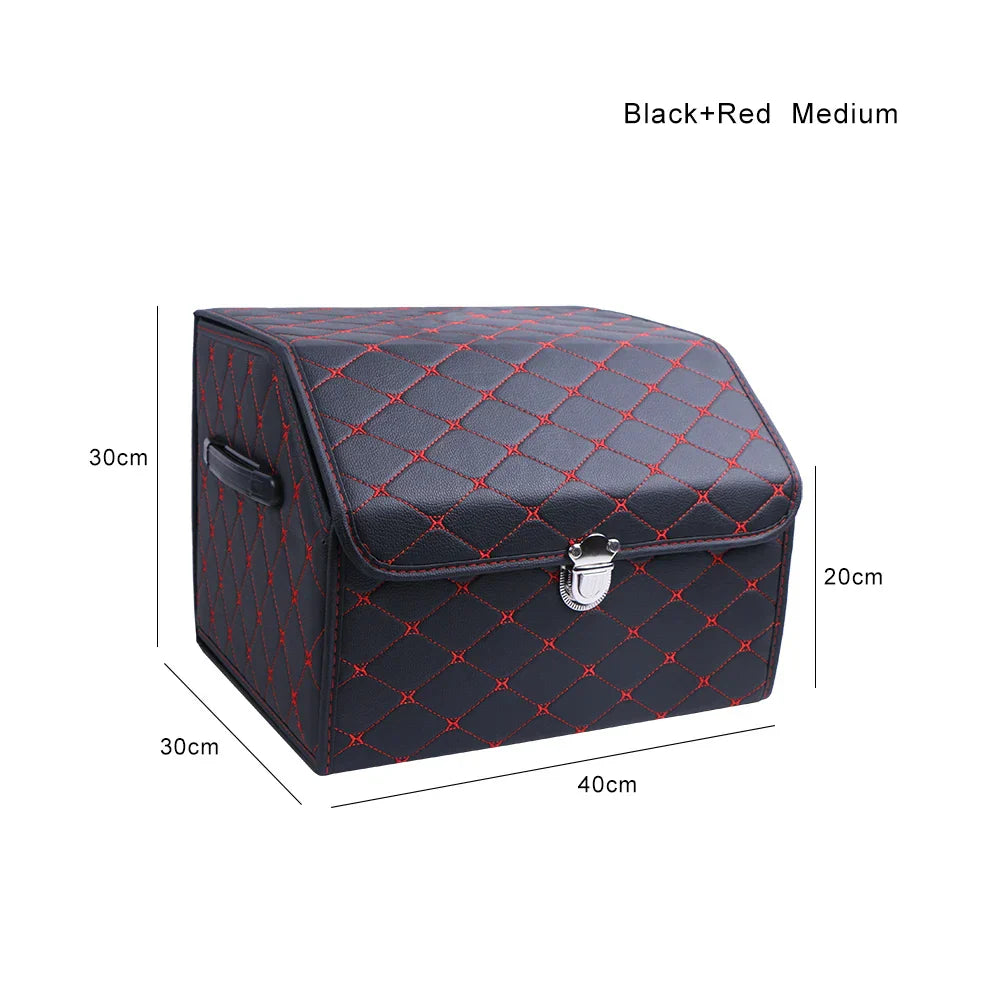 PU Leather Car Trunk Storage Box Top Grade