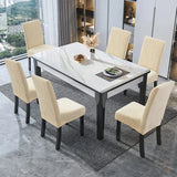 1/2/4/6PCS Waterproof Jacquard Chair Cover Elastic Dining Room