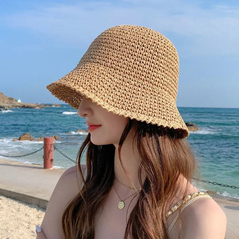 Korean Version Of Women Straw Hat Summer Breathable