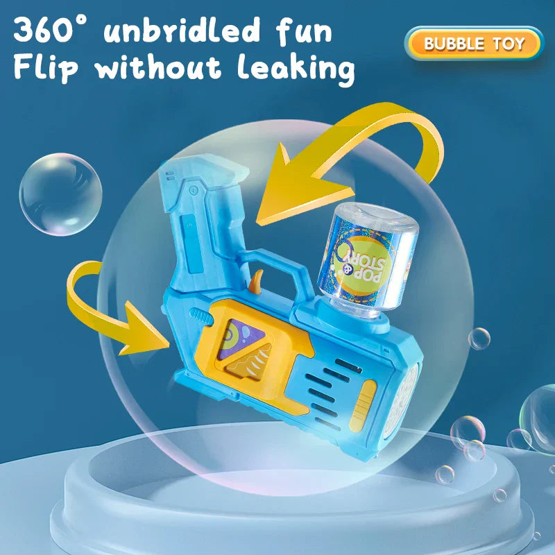 Children Bubble Gun Toy Astronaut Fully Automatic Bubble