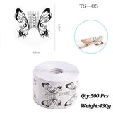 500Pcs Nail Form Nail Paper Holder Tools Forms