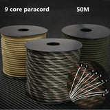 Military 9 Strand 4mm 650 Paracord 50m 100m