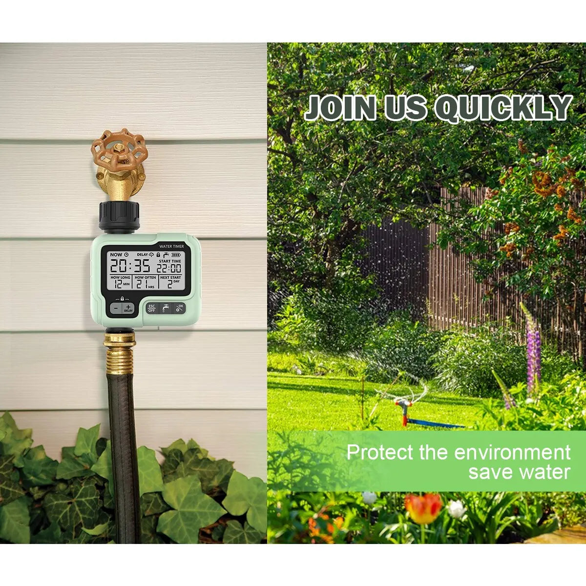 HCT-322 Automatic Water Timer Garden Digital Irrigation Machine