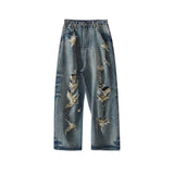 ReddaChic Y2k Destroyed Baggy Jeans for Men Vintage