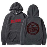 RAW Fashion Hoodie Men's Sweatshirt Polar Fleece Hooded