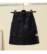 Plus Size 3XL 4XL PU Punk y2k Skirt
