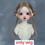 30cm Doll Wig Bangs Ponytail Curly Soft Mohair