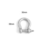 Screw Climbing Gear Carabiner Stainless Steel Gold Color