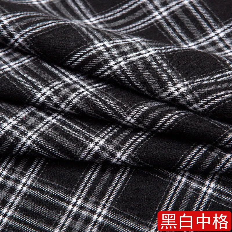 Yarn Dyed Soft Thickening Grinding Wool Plaid Fabric