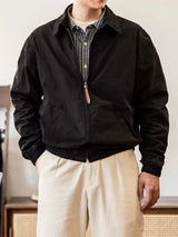 Red Tornado Lightweight Full-Zip Commuter Jacket Turn-Down Collar