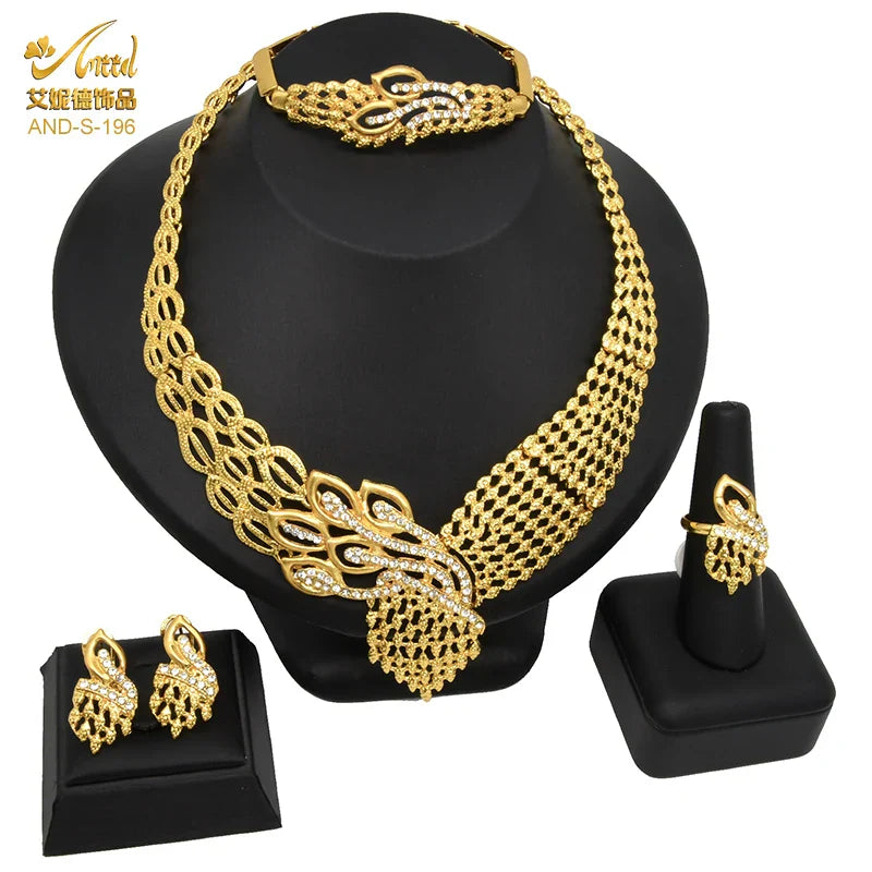 ANIID Indian Jewellery Set Party Wedding Dubai Gold