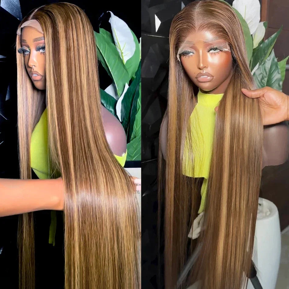 30 inch Ombre Honey Blonde 13x4 13x6 Straight
