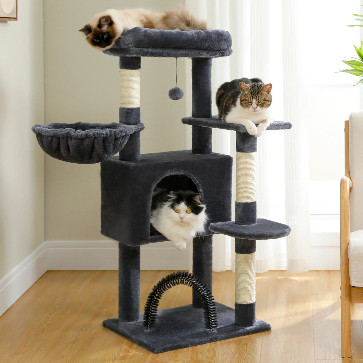 Luxury Pet Cat Tree House Condo Furniture Multi-Layer