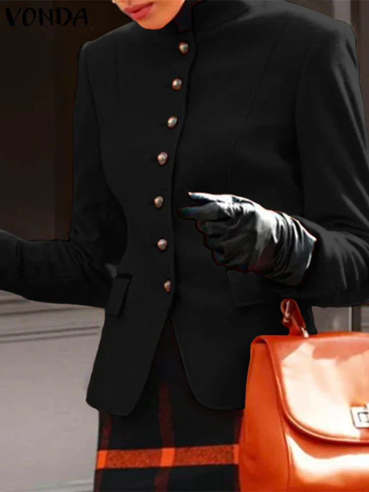Plus Size 5XL VONDA Women Blazer 2023 Autumn
