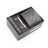 Gracefully Polyester Tie Set With Box Red Floral
