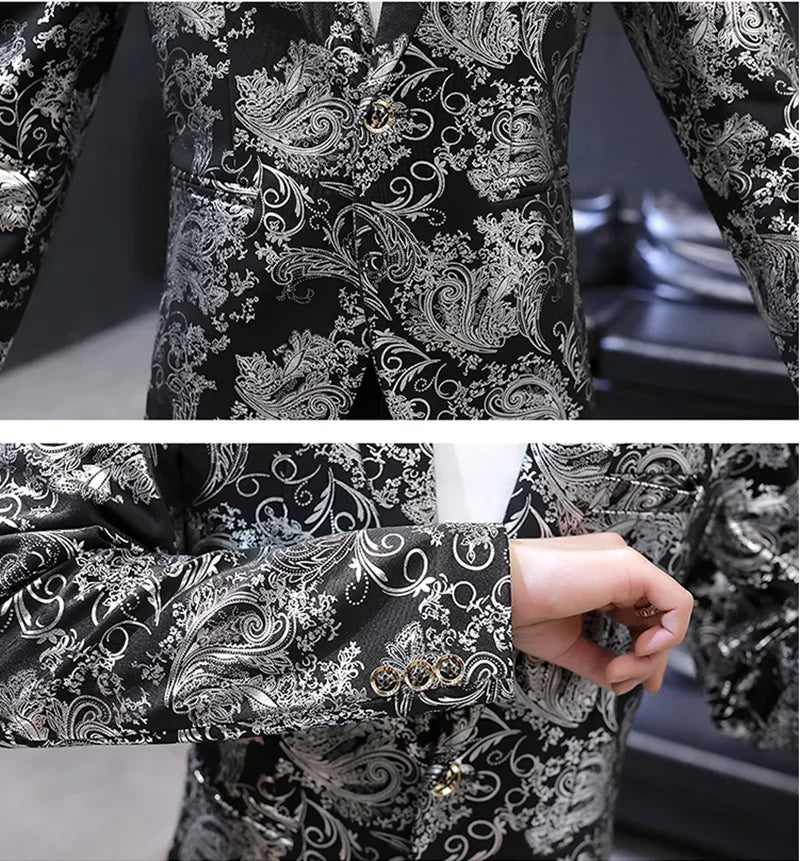 2022 Boutique Men's Fashion Blazer Business Gentleman Elegant