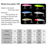 16 Pcs Metal VIB 7g-10g-15g Fishing Lure Set