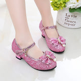 New Children Shoes Girls High Heel Princess Dance