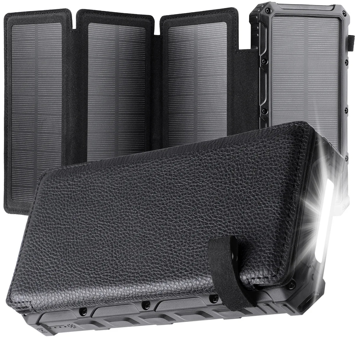 Portable Cute Folding Charger Travel Powerbank Led Solar
