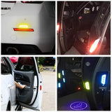 4PCSset Car Door Stickers Universal Safety Warning Mark