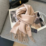 Highquality Australian Wool 100 Solid Color Women's Scarves