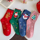 4 Pairs/Lot Children Girls Socks Christmas Socks For