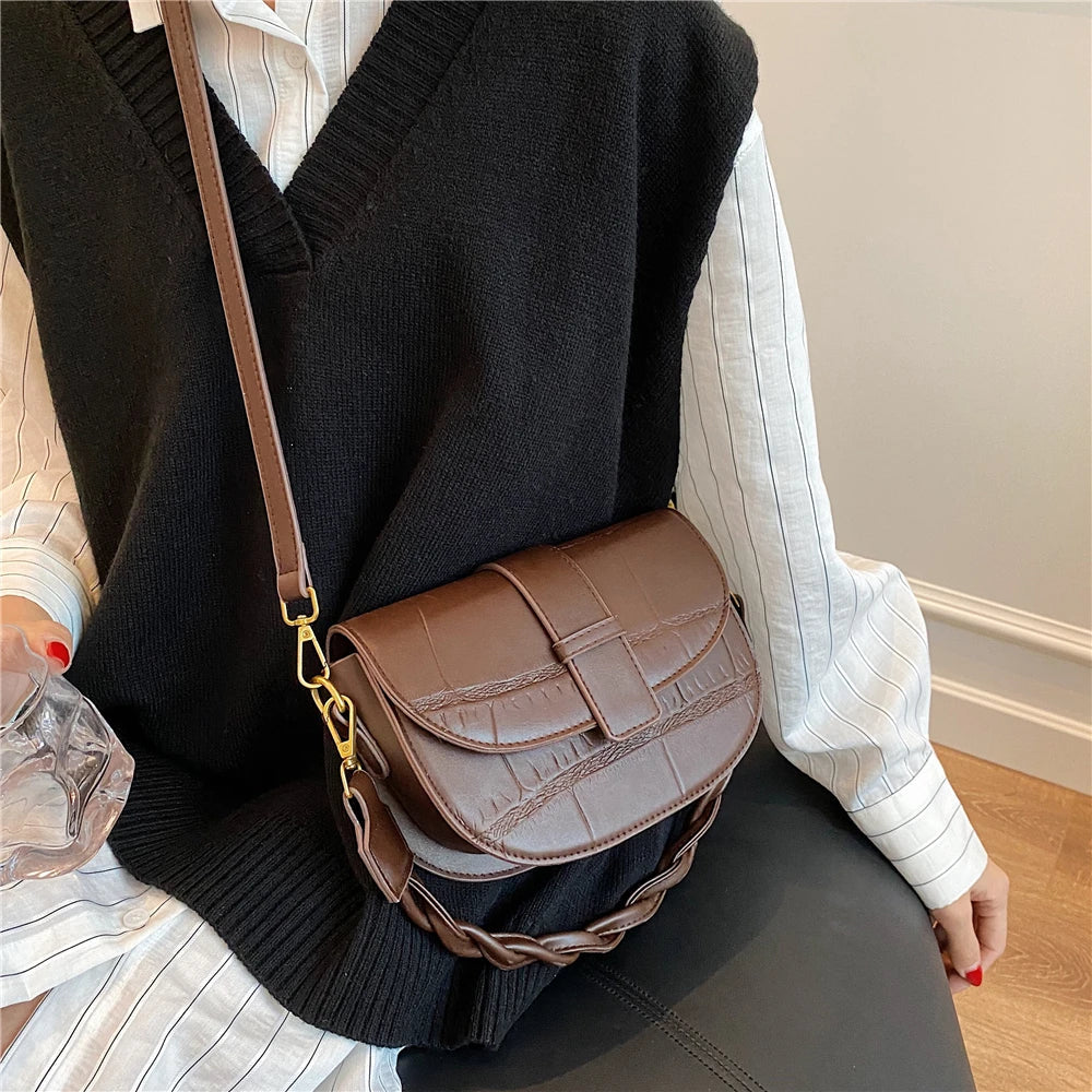Toptrends Saddle Small Shoulder Crossbody Bags For Women