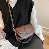 Toptrends Saddle Small Shoulder Crossbody Bags For Women