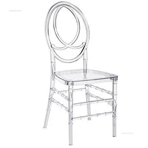 Home Transparent Dining Chair Hotel Crystal Chair Commercial