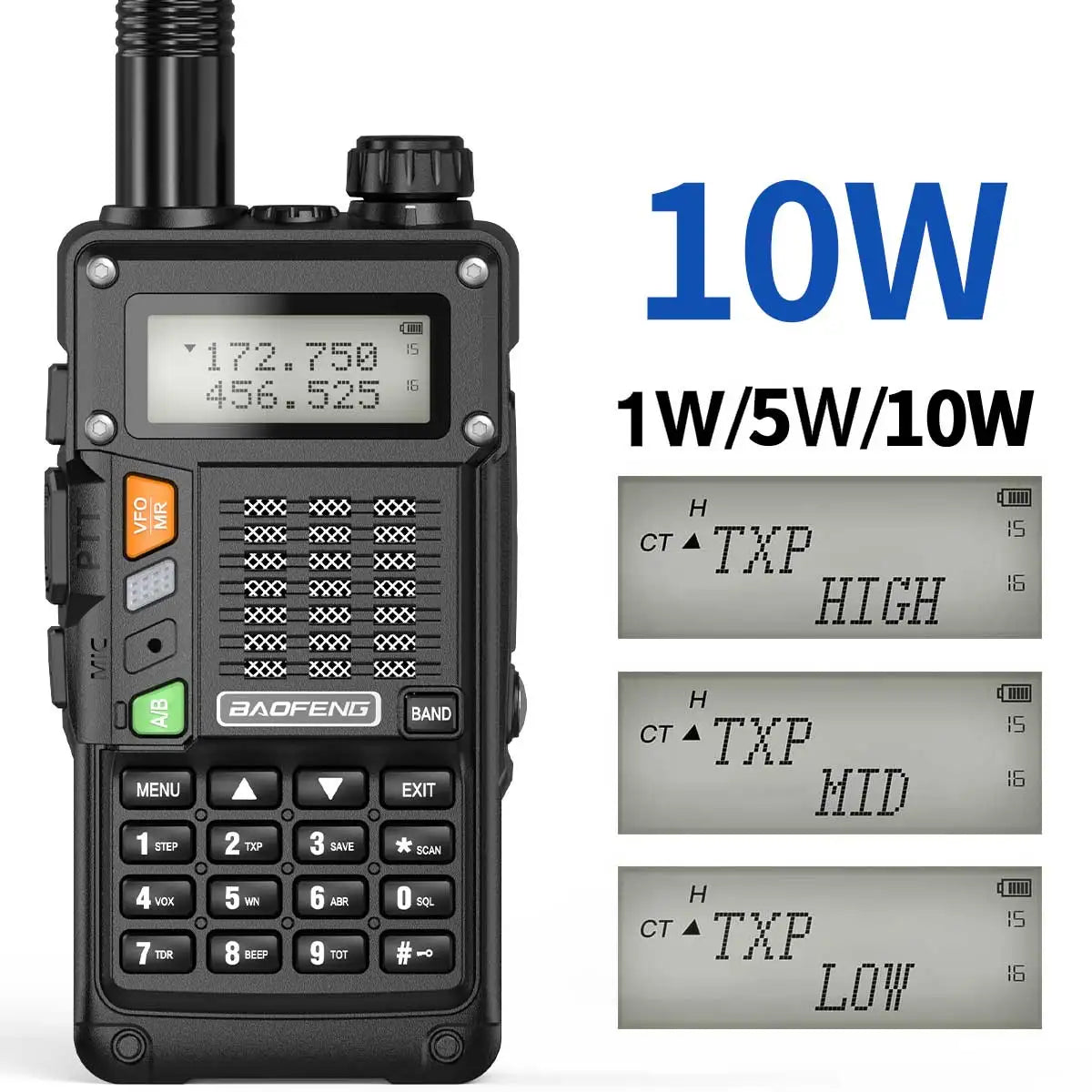 2PCS BaoFeng UV-S9 Pro V2 Walkie Talkie 10KM