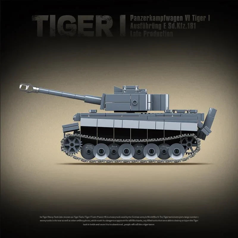 WW2 Military Panzer Tiger I Heavy Tank Panzerkampfwagen