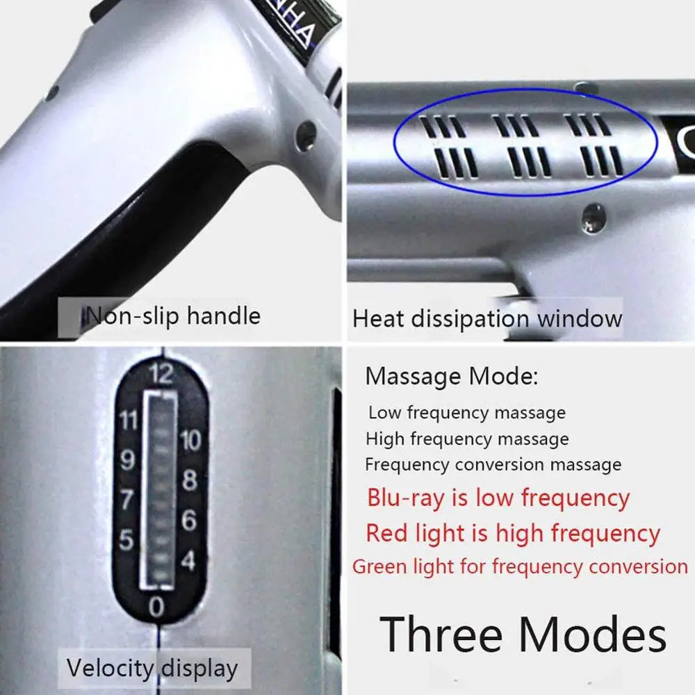 800N Chiropractic Adjusting Equipment Gun LED Indicator Impulse