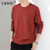 2023 Spring Autumn New Solid Color Round Neck