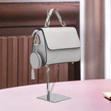 Stainless Steel Single Hook Adjustable Height Handbag Display