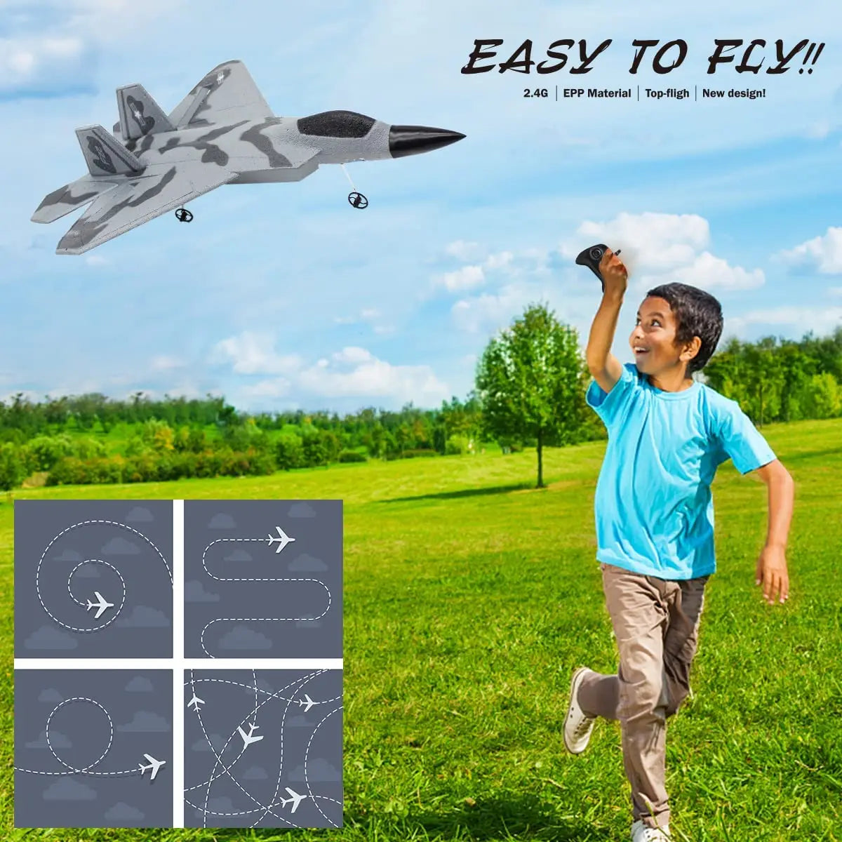 FX622 RC Glider Fighter Light Fixed-Wing Foam Aircraft