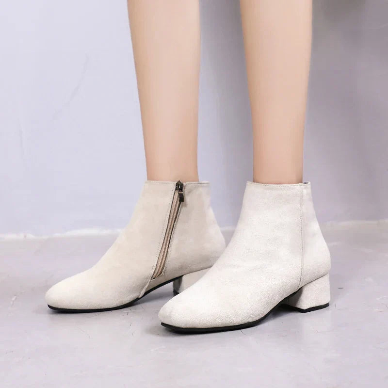Women's Winter Boots 2023 New Suede Dress Women