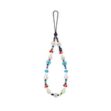 Colorful Mushrooms Phone Chain Strap Phone Charm Beads