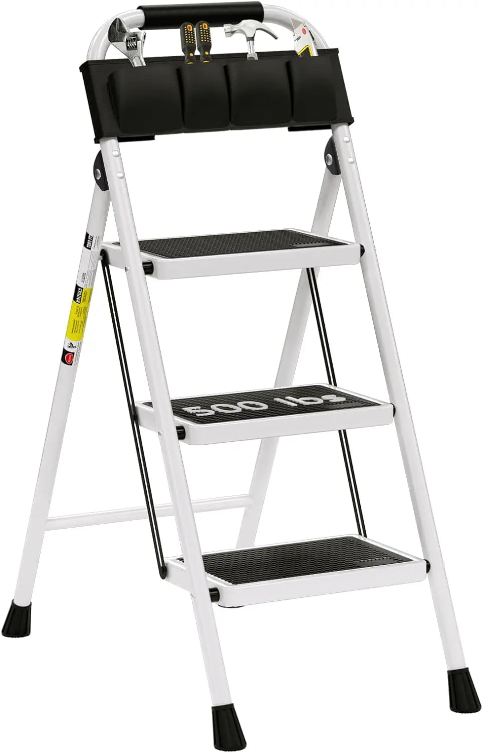 3 Step Ladder EFFIELER Folding Step Stool