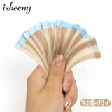 Isheeny Mini Tape Hair Extensions 12"-24" Machine Remy
