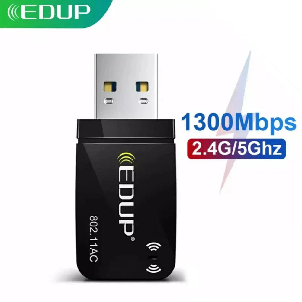 EDUP 1300Mbps Mini USB WiFi Adapter Dual Band