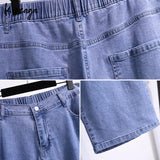 Plus Size Capris Jeans Bermudas Women 7xl Extra