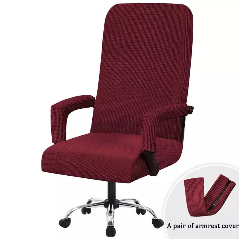 3PC/Set Elastic Office Computer Chair Cover Modern Anti-dirty