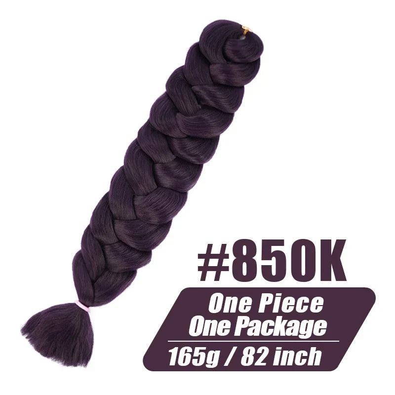 Wigundle 82 Inch Jumbo Braids Crochet Hair Extensions