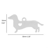10pcs I Love My Cat Dog Animals Stainless