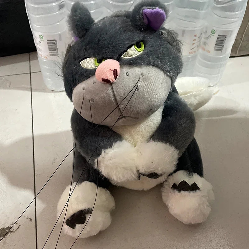 30-60cm Genuine Disney Lucifer Plush Toy Kawaii Stuffed