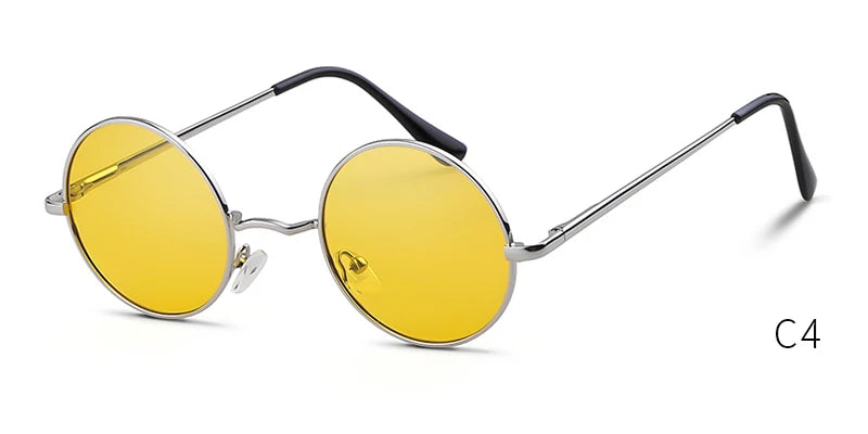Round Sunglasses Men Polarized UV400 High Quality Brand