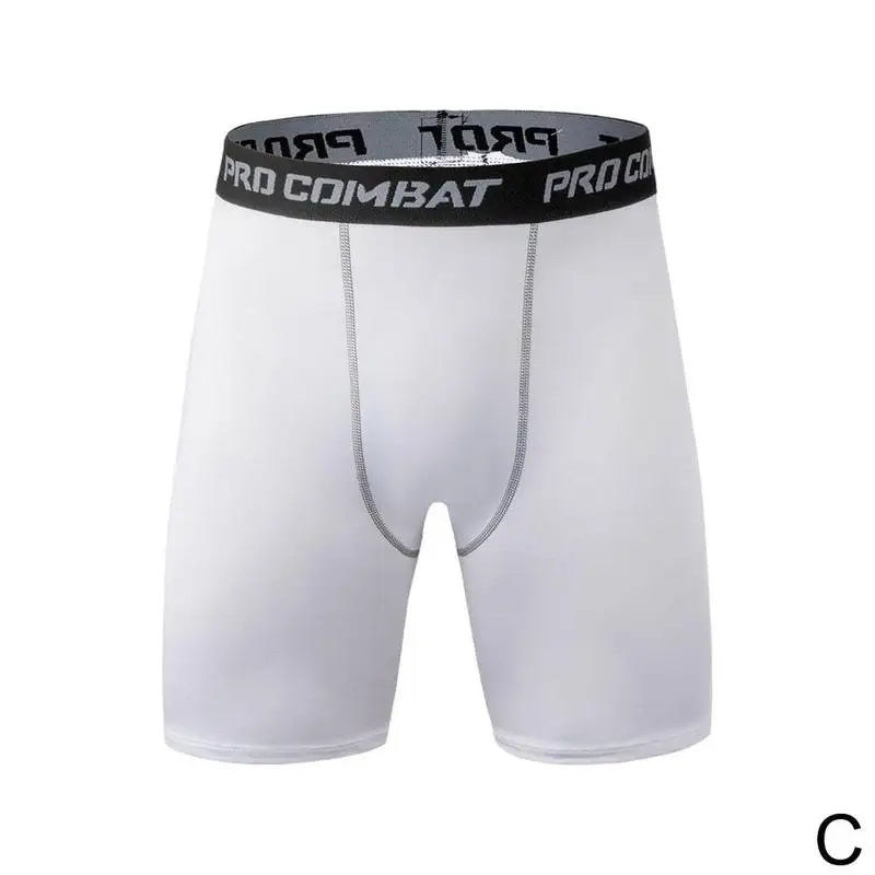 New Male Fitness Quick-Drying Tight Shorts Elastic Compression