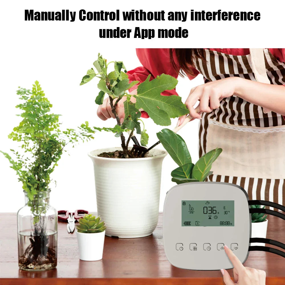 WiFi Tuya with Solar Panel Digital Watering Irrigation